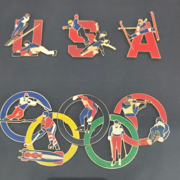 Rare 1998 Winter Olympic Games in Nagano, Japan Wooden & Glass Wall Plaques (2) - Picture 3 of 8